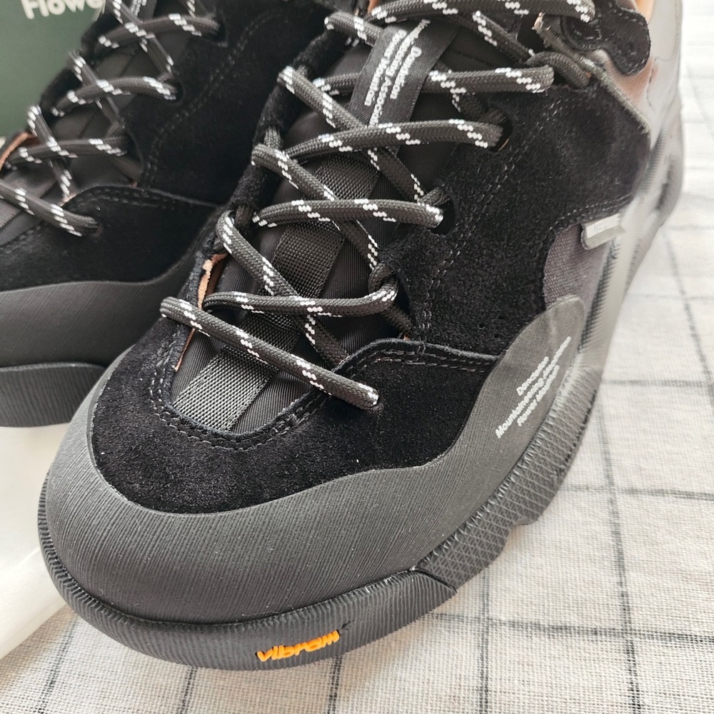 Barbour Black Sneakers with Tan Lining - Picture 2 of 7